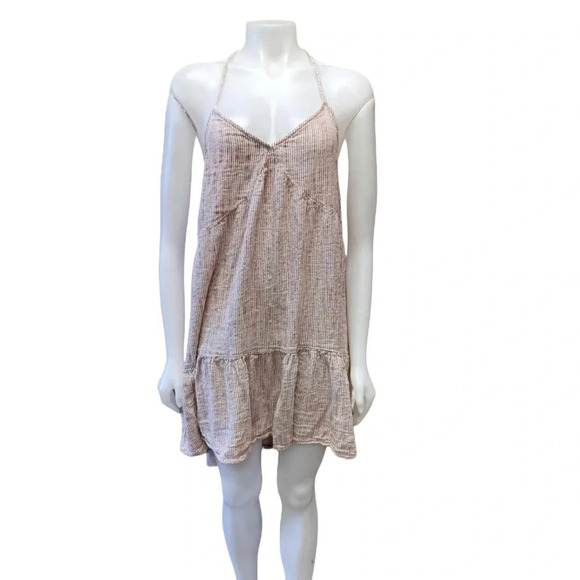 Aerie  Boho Spaghetti Strap Mini Ruffled Dress Size XXL - Picture 1 of 9